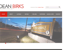 Tablet Screenshot of deanbirks.com